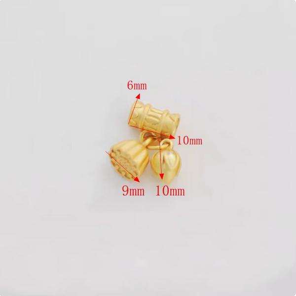 Brass Lotus & Seedpod Pendant 18K/Silver Plated