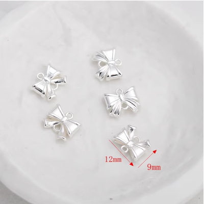 Alloy 18K / Silver Plated Bowknot Pendant Charms