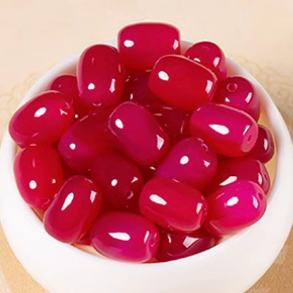 10pcs Agate Doliform Rose Beads