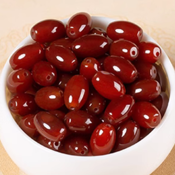 10pcs Agate Doliform Persimmon Beads