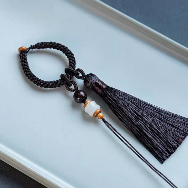 12cm Tassel With Braiding Ring Semi-Finished Pendant