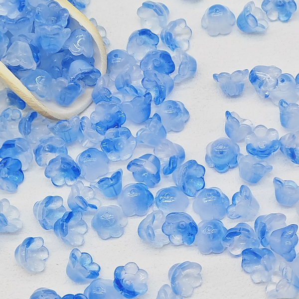 20pcs Glass Spacer Lily Of The Valley Receptacle Partition Beads