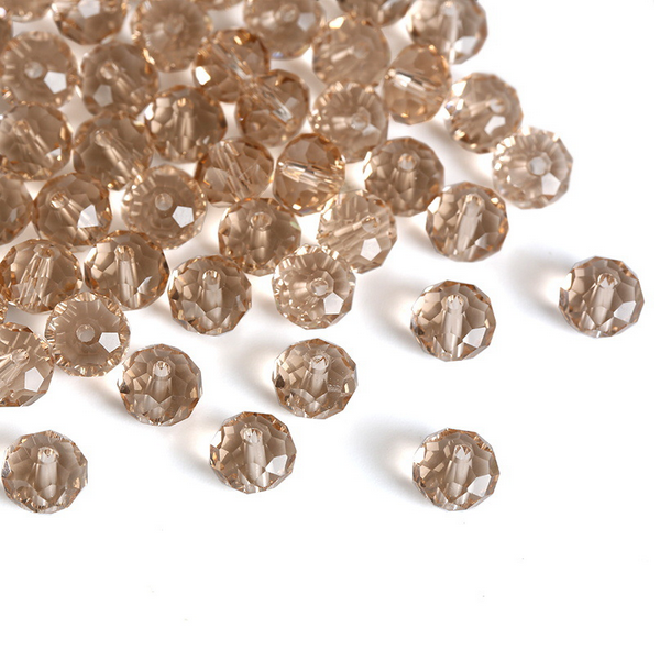 Electroplated Glass Facted Beads