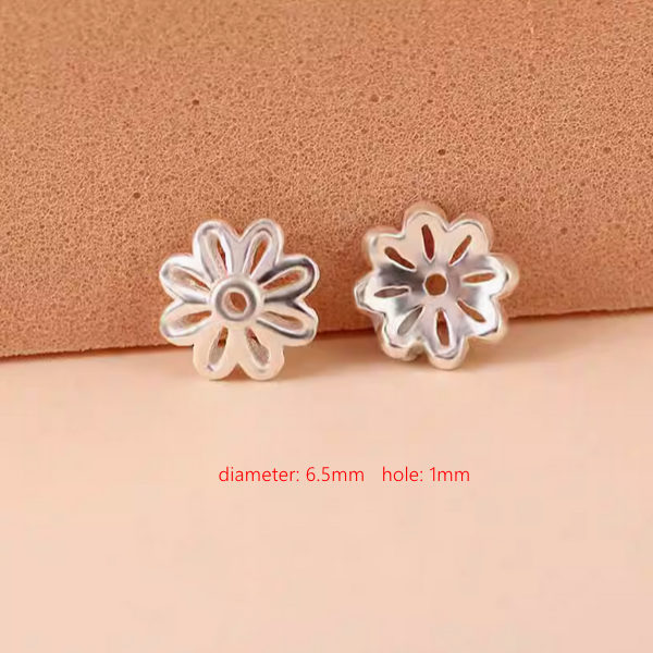 Sterling Silver Petal Torus Spacer Piece