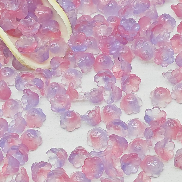 20pcs Glass Spacer Lily Of The Valley Receptacle Partition Beads