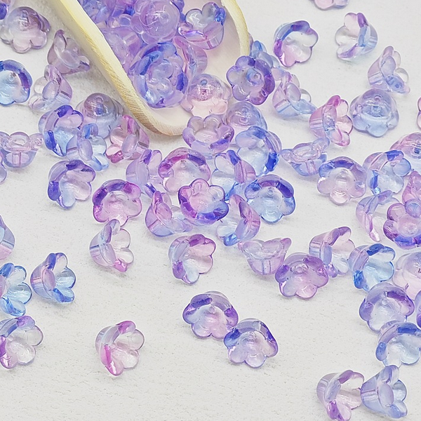 20pcs Glass Spacer Lily Of The Valley Receptacle Partition Beads