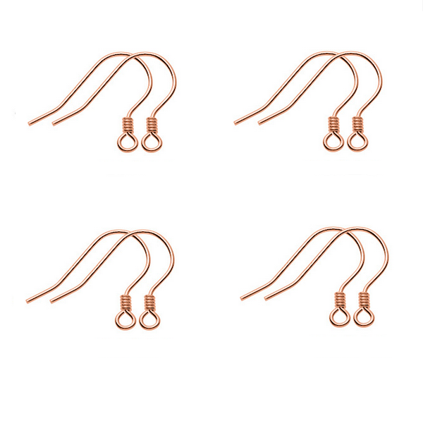 1 Pair 925 Sterling Silver Earring Hooks, Spiral Style