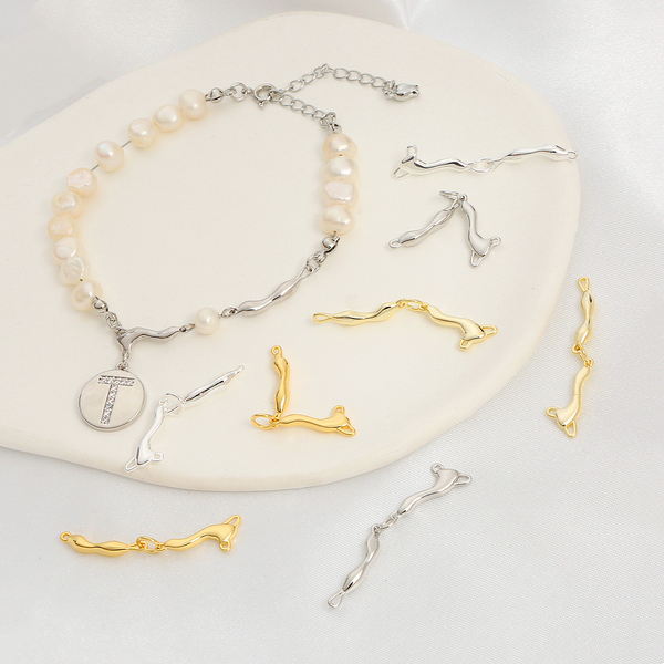 Brass Necklace/ Bracelet Connector Stick