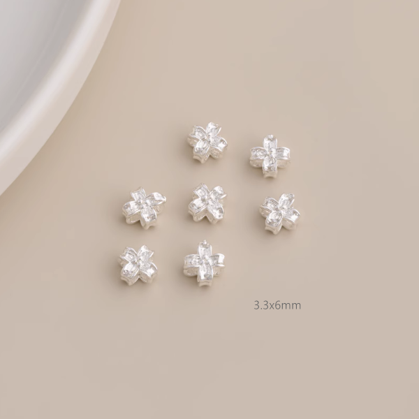 5pcs Brass Silver Plated Jewelry Spacers Partitons
