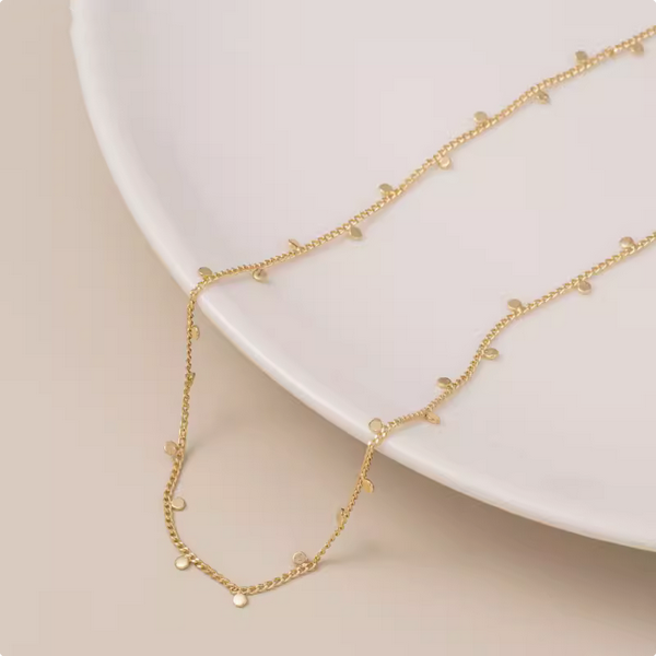 Brass Chain Small Piece Pendant Necklace Charm Diy