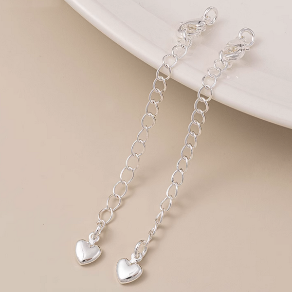 Brass Lobster Claw Clasp With Extended Chain