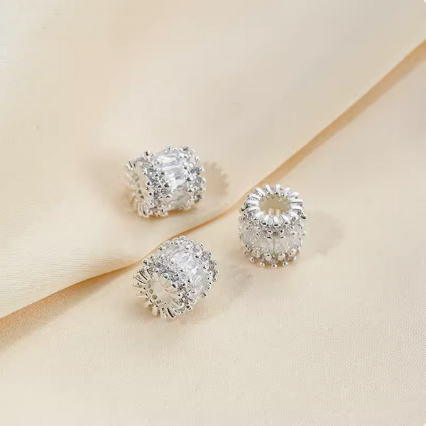 Brass High Quality Zirconic Spare Spacers Silver Plated