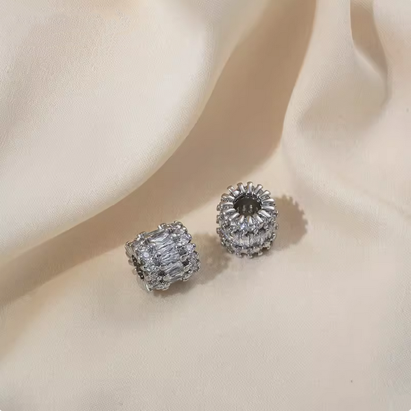 Brass Zirconic Spare Spacers Platinum Plated