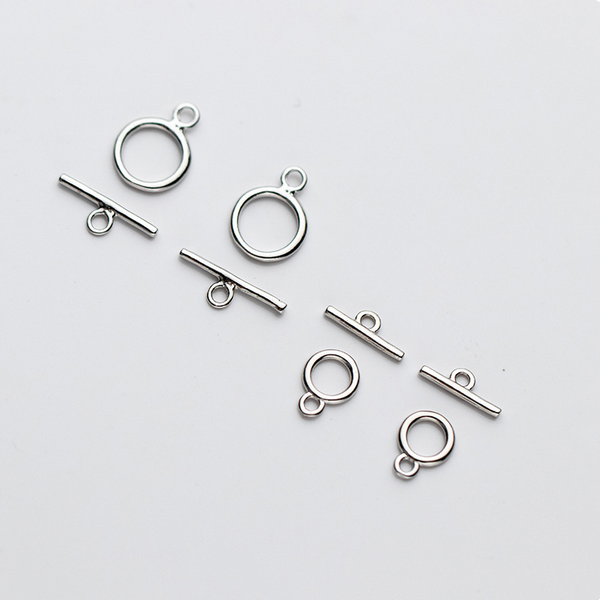 925 Sterling Silver Plain Toggle/OT Clasp