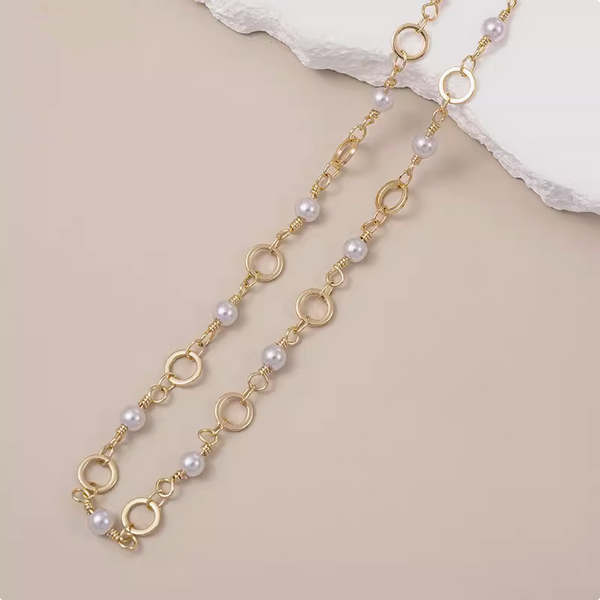 Brass Chain Necklace Heart Charm Diy