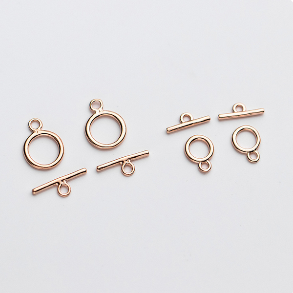 925 Sterling Silver Plain Toggle/OT Clasp