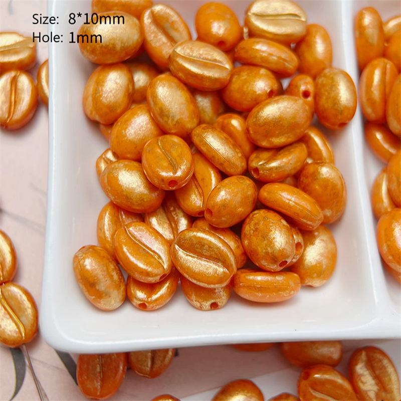 20pcs Coffee Bean Beads Ornament Handmaking Material