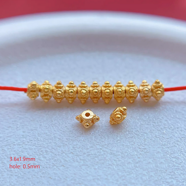 Sterling Silver Spacer Partition Piece, Gold Plated