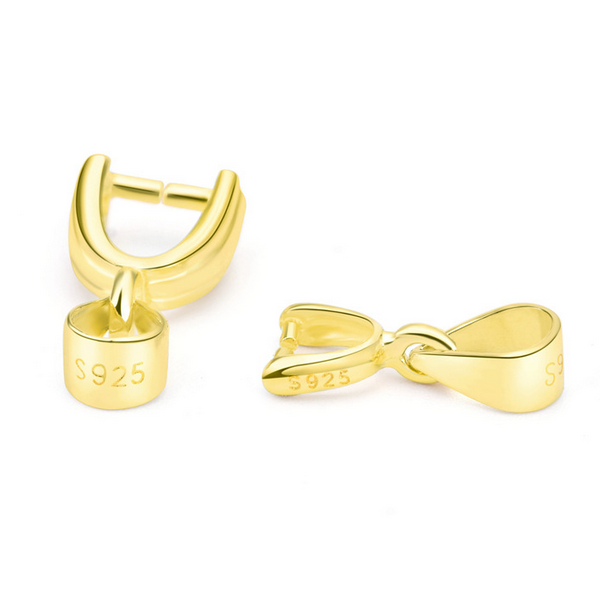 Sterling Silver Pinch Clip 16.5mm, Gold Plated - CSGP-05