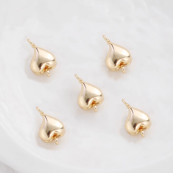 Brass Heart Shape Magnetic Clasp