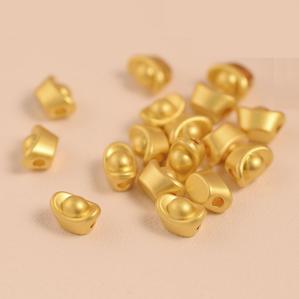 Alloy Gold Electroplated YuanBao Pendant 18K Plated