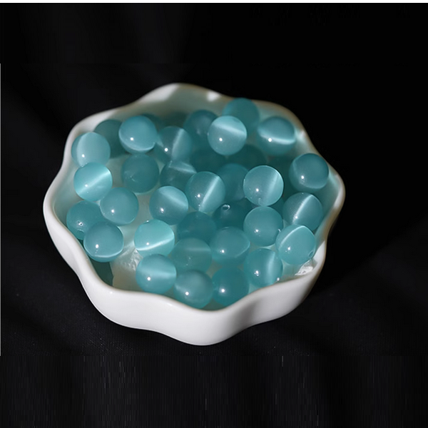 Opals Round Beads - Lake Blue