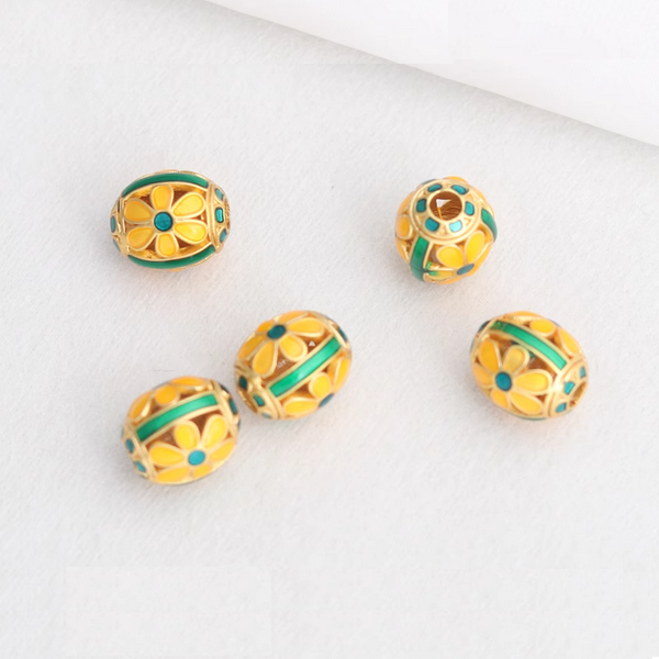 Alloy 18K Gold Plated Barrel Dispensing Spacer