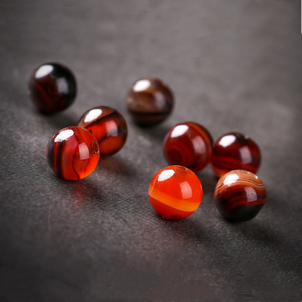 12mm Agate Round Texture Beads