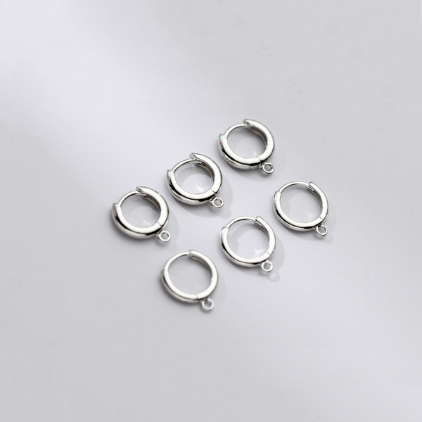 1 Pair 925 Sterling Silver Earring Loop