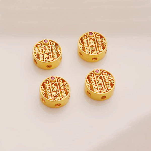 Alloy Flat Round Spacer (5 holes)