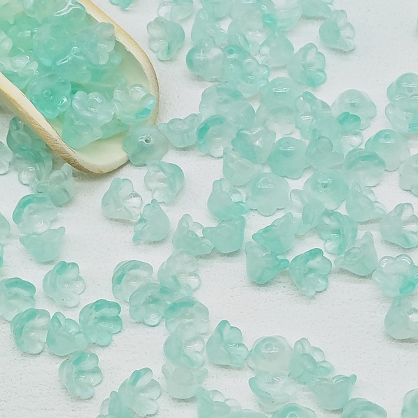 20pcs Glass Spacer Lily Of The Valley Receptacle Partition Beads