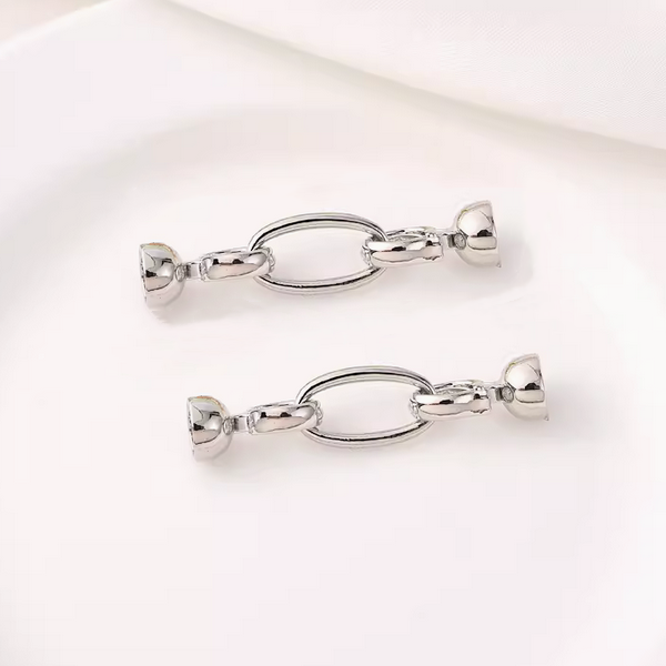 Brass Double Ring Spring Clasp With Cap