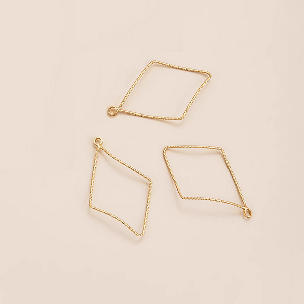 1 Pair Brass 14K Plated Earring Pendants