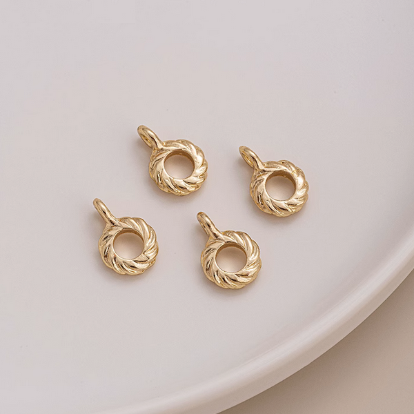 Brass Ring Hanging Spacer Beads Piece