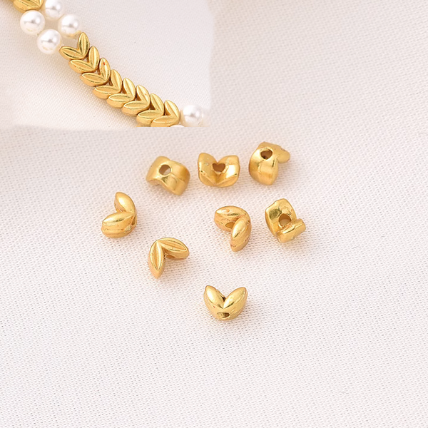 10pcs Alloy Ear of Wheat Spacer