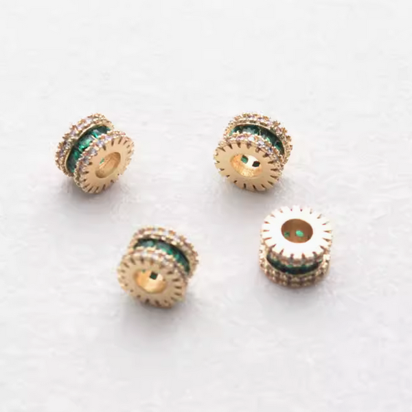 Alloy Zircon Column Beads Spacer