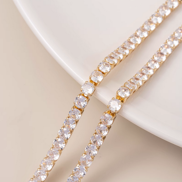 Brass Zirconic Chain Charm Diy