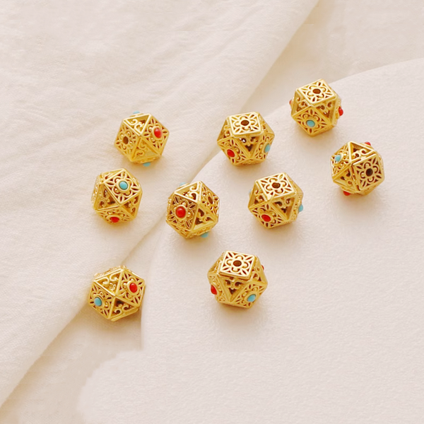 Alloy 18K Gilded Rhomb Spacer