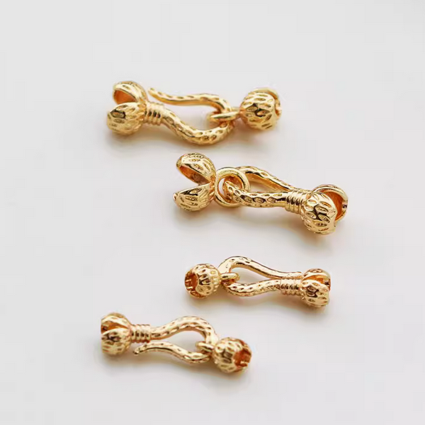 Double Side Pinch Clip Enwrap Ending Clasp