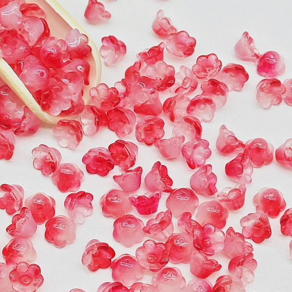 20pcs Glass Spacer Lily Of The Valley Receptacle Partition Beads