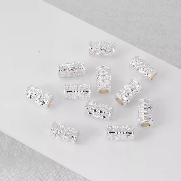 10pcs Alloy Cylinder Shape Spacer Partition Piece