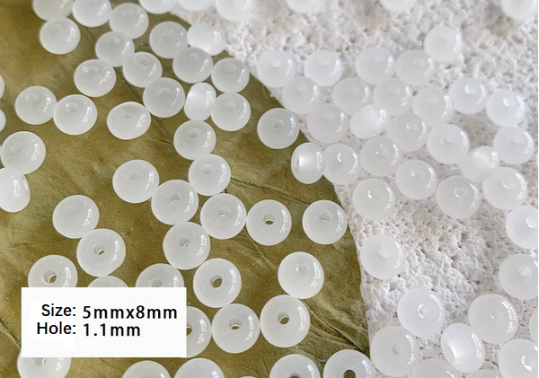 20pcs Glass imitation Jade Ring/Bamboo Joint Spacer