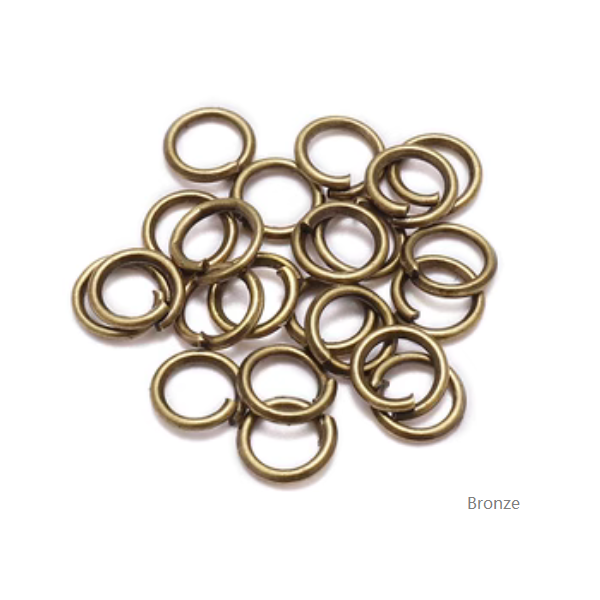 50pcs Brass 5mm Jump Ring (Open Loop)-Bronze Plated- AMKB-03