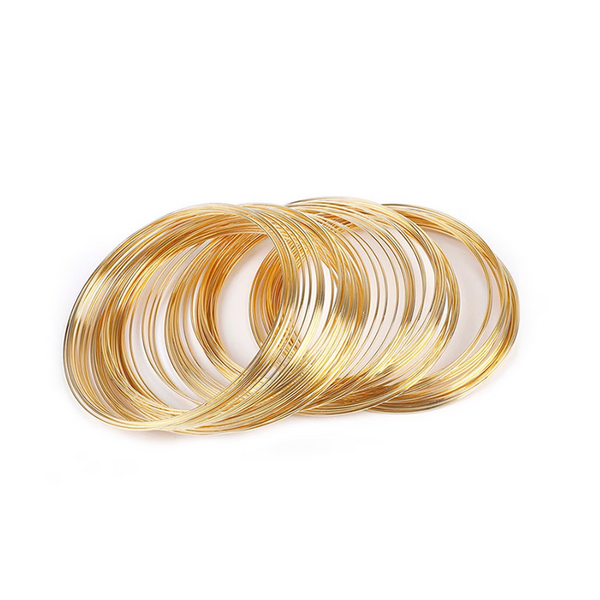 6cm/100 Circles Memory Rebound Stainless Steel Wire Circle (for wrist)