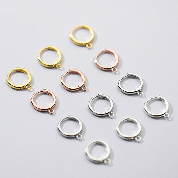 1 Pair 925 Sterling Silver Earring Loop