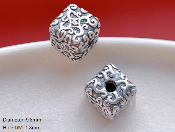 Sterling Silver Squares Curving Spacers