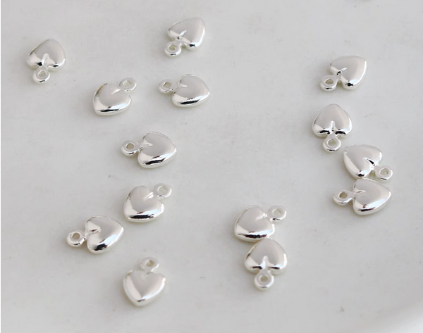 Brass Gold/Silver Plated Heart Shape Pendant