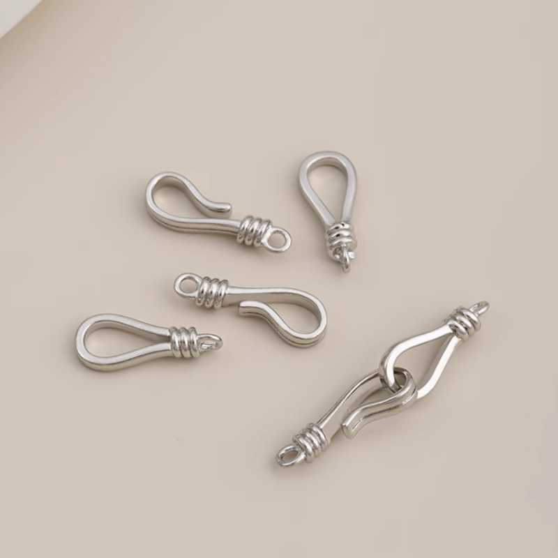 Brass Hook Clasp Gold Gilded Platinum Plated Necklace Bracelet Clasp