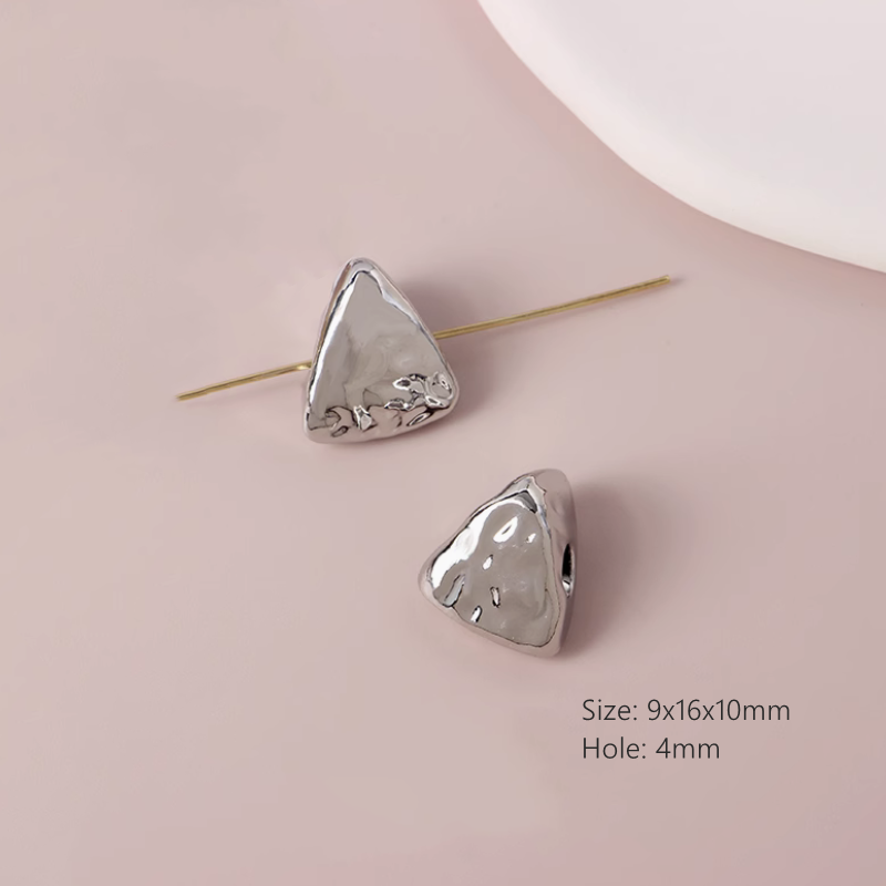 Alloy Electroplated Gold Platinum Uncommon Shape Spacers Beads