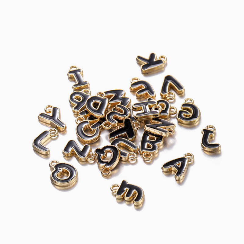 Alloy Dispensing 26 Letters Charms Jewelry Pendants-PMQZ-01